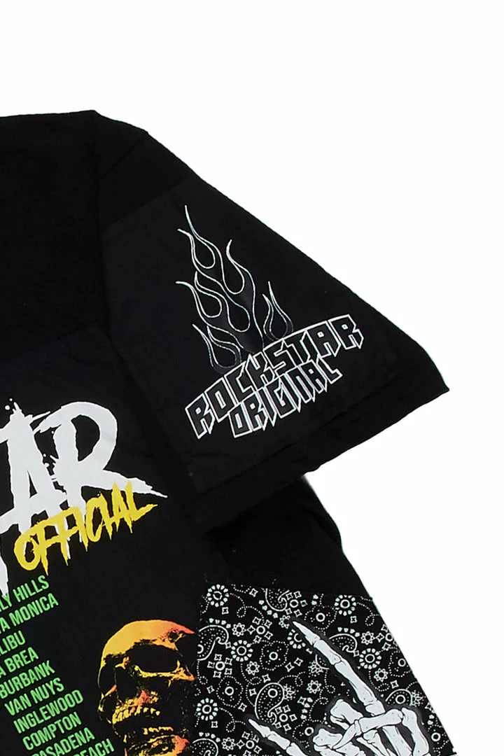 Budget 🌟 MENS SHORT SETS HAZE T-SHIRT/DENIM SHORT SET-BLACK 👏 3 MENS SHORT SETS HAZE T-SHIRT/DENIM SHORT SET-BLACK