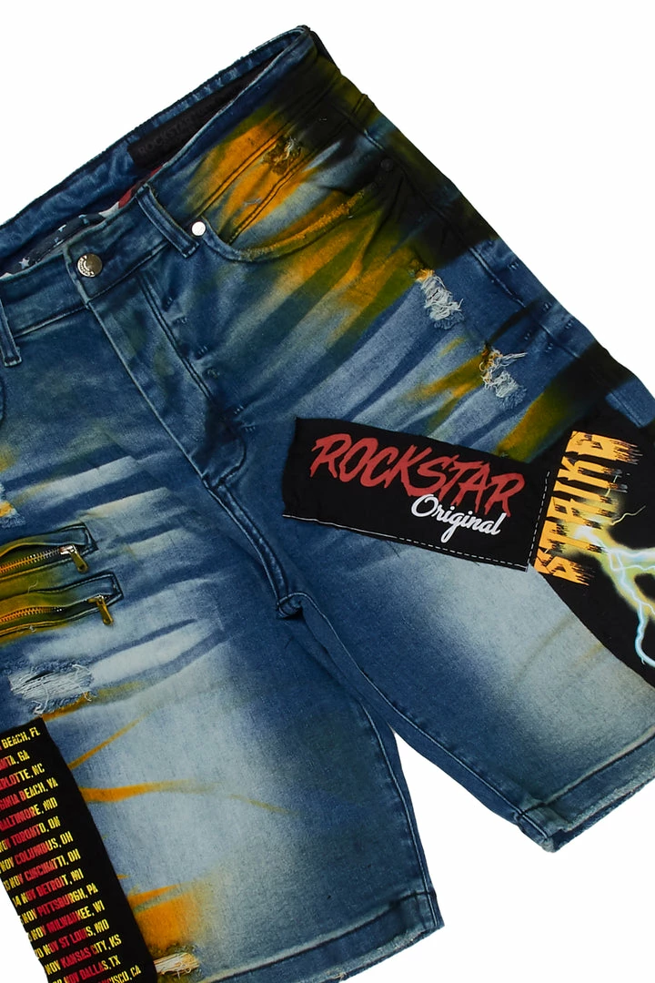 Budget 🌟 MENS SHORT SETS HAZE T-SHIRT/DENIM SHORT SET-BLACK 👏 4 MENS SHORT SETS HAZE T-SHIRT/DENIM SHORT SET-BLACK