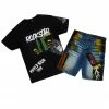 MENS SHORT SETS HAZE T-SHIRT/DENIM SHORT SET-BLACK