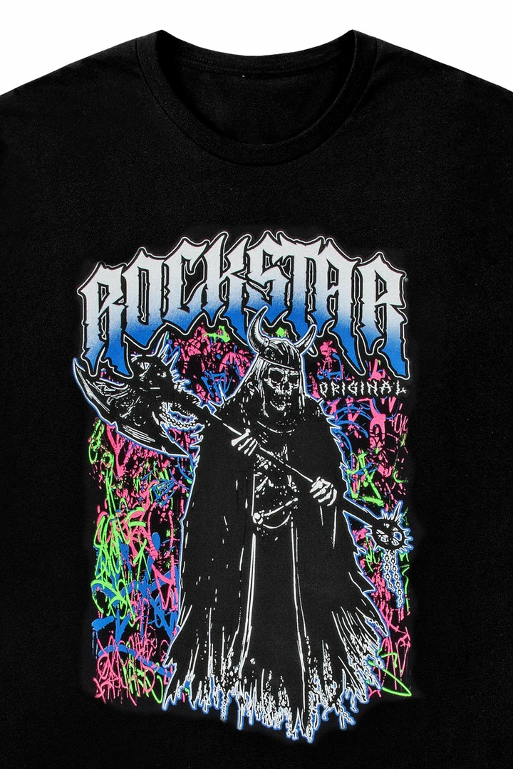 Flash Sale ⌛ MENS TEES HUTTON GRAPHIC T-SHIRT-BLACK/GREY Tops 🛒 2 MENS TEES HUTTON GRAPHIC T-SHIRT-BLACK/GREY Tops