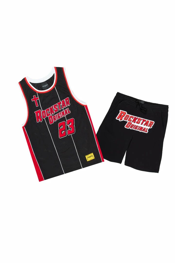 Best Sale 😀 MENS SHORT SETS Track Sets HYLAND SHORT SET-BLACK 🛒 2 MENS SHORT SETS Track Sets HYLAND SHORT SET-BLACK