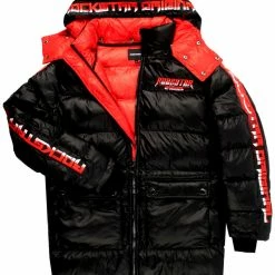 MENS OUTERWEAR HAYES MID-LENGTH PUFFER JACKET - BLACK