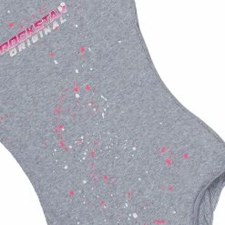 WOMENS TOPS IMANI RIBBED BODYSUIT-HEATHER GREY