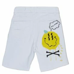 WOMENS SHORTS INDIE BERMUDA SHORT-WHITE