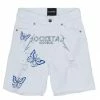 WOMENS SHORTS INDIE BERMUDA SHORT-WHITE