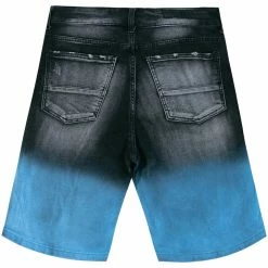 MENS SHORTS ILYAS SHORT-BLUE Denim