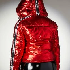 WOMENS OUTERWEAR Best Seller JACKEY PUFFER JACKET - METALLIC RED