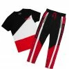 MENS TRACK SETS JALEN T-SHIRT TRACKSET-BLACK