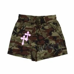 WOMENS SHORTS JANESSA CAMO SHORT-OLIVE Best Seller