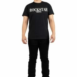 MENS JEANS Denim JAYMES STACKED FLARE JEAN-BLACK