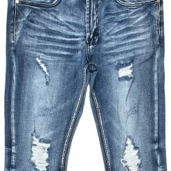 MENS JEANS JAYMES STACKED FLARE JEAN-BLUE