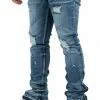 MENS JEANS JAYMES STACKED FLARE JEAN-BLUE