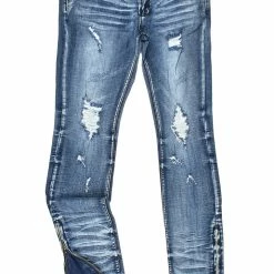 MENS JEANS JAYMES STACKED FLARE JEAN-BLUE