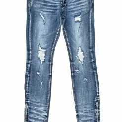 MENS JEANS JAYMES STACKED FLARE JEAN-BLUE