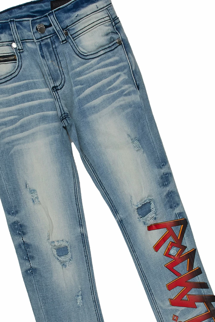 Brand new ๐คฉ BOYS DENIM SETS BOYS RAMONE T-SHIRT/JEAN SET-BEIGE New Arrivals ๐ 2 BOYS DENIM SETS BOYS RAMONE T-SHIRT/JEAN SET-BEIGE New Arrivals