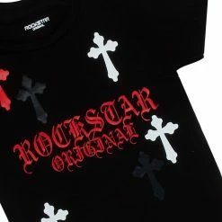 BOYS DENIM SETS New Arrivals BOYS STARK T-SHIRT/JEAN SET-BLACK