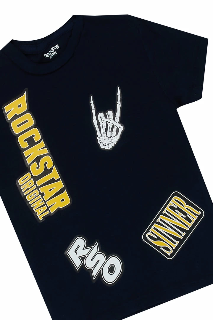 Hot Sale ❤️ BOYS DENIM SETS New Arrivals BOYS KEES T-SHIRT/JEAN SET-NAVY ⌛ 2 BOYS DENIM SETS New Arrivals BOYS KEES T-SHIRT/JEAN SET-NAVY