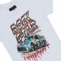 BOYS DENIM SETS New Arrivals BOYS CLAYDON T-SHIRT/JEAN SET-WHITE