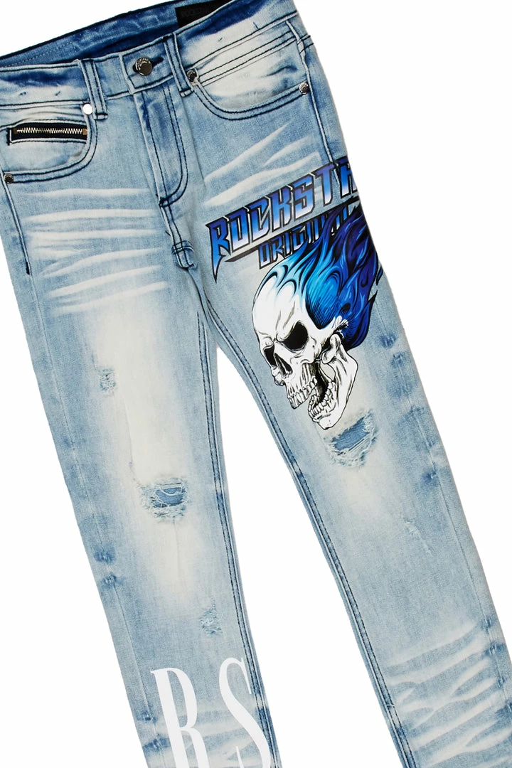 Best Sale 👍 BOYS DENIM SETS New Arrivals BOYS KENNEDY T-SHIRT/JEAN SET-WHITE 🎁 3 BOYS DENIM SETS New Arrivals BOYS KENNEDY T-SHIRT/JEAN SET-WHITE