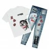 BOYS DENIM SETS BOYS ARON T-SHIRT/JEAN SET-WHITE