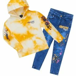 BOYS DENIM SETS BOYS ZAYDEN HOODIE/JEAN SET-YELLOW New Arrivals