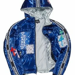 WOMENS OUTERWEAR JERRICA PUFFER JACKET-BLUE Best Seller