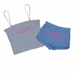 WOMENS SHORT SETS JESSICA SHORT SET-BLUE/GREY