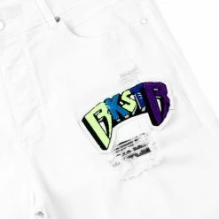 MENS SHORTS Denim JACOB SHORT-WHITE