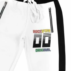 MENS TRACK SETS JEROME T-SHIRT TRACK SET- BLK/WHT