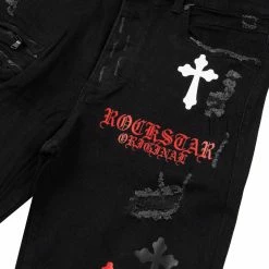 MENS SHORTS JERRY PATCH SHORT-BLACK