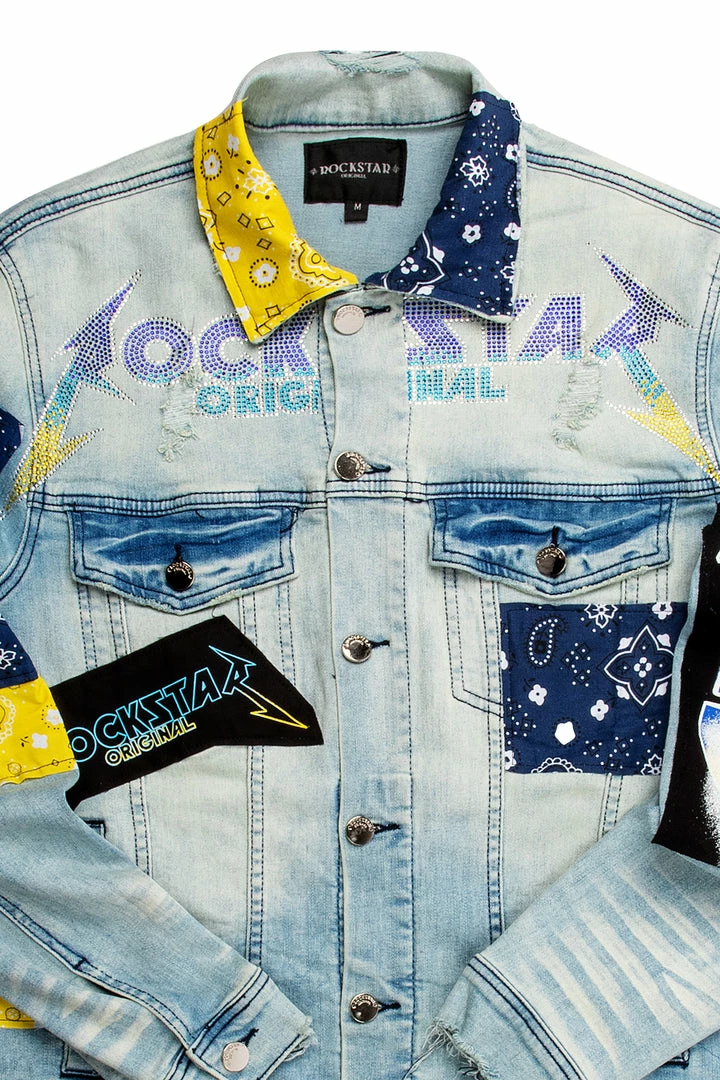 Budget ⌛ MENS DENIM JACKETS KAITO DENIM JACKET-LIGHT BLUE 🌟 2 MENS DENIM JACKETS KAITO DENIM JACKET-LIGHT BLUE