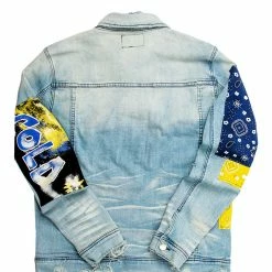 Budget ⌛ MENS DENIM JACKETS KAITO DENIM JACKET-LIGHT BLUE 🌟 5 MENS DENIM JACKETS KAITO DENIM JACKET-LIGHT BLUE