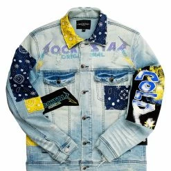 MENS DENIM JACKETS KAITO DENIM JACKET-LIGHT BLUE