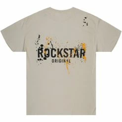 MENS TEES KANI GRAPHIC T-SHIRT-BEIGE Tops