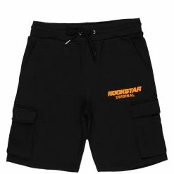 MENS SHORTS KEEL GRAPHIC SHORT - BLACK/ORANGE