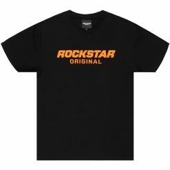 MENS TEES KEEL GRAPHIC T-SHIRT - BLACK/ORANGE Tops