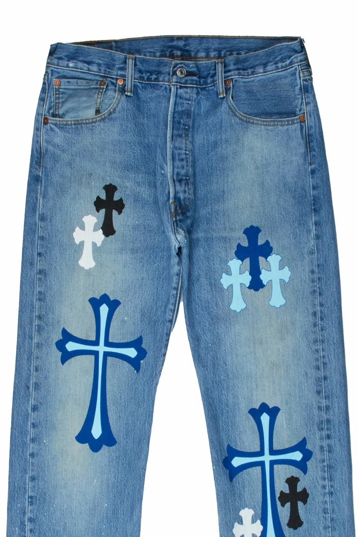 Flash Sale ✔️ MENS 👖 JEANS Denim KLIFF PRINTED VINTAGE JEAN-LIGHT WASH 🛒 6 MENS JEANS Denim KLIFF PRINTED VINTAGE JEAN-LIGHT WASH