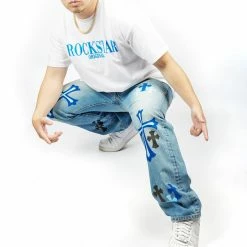 Flash Sale ✔️ MENS 👖 JEANS Denim KLIFF PRINTED VINTAGE JEAN-LIGHT WASH 🛒 17 MENS JEANS Denim KLIFF PRINTED VINTAGE JEAN-LIGHT WASH