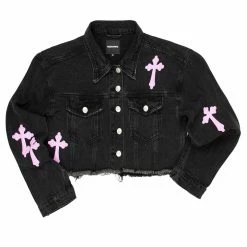 Rockstar Original Sales 4 WOMENS JACKETS KINLEY DENIM JACKET-BLACK