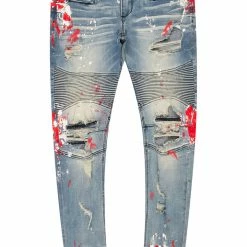 Rockstar Original Sales 12 MENS JEANS Denim KODAK BIKER JEAN- RED