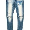 MENS JEANS KAIDEN PRINTED JEAN-BLUE Denim