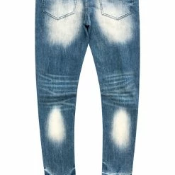 MENS JEANS KAIDEN PRINTED JEAN-BLUE Denim