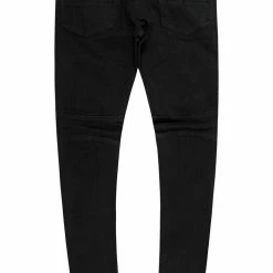 MENS JEANS KARAI TAPED JEAN-BLACK/GREEN
