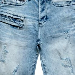 MENS SHORTS KENNY DENIM SHORT- BLUE