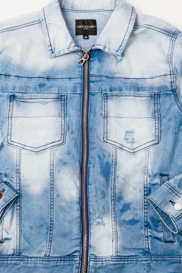 Best Pirce ✔️ MENS DENIM JACKETS KENNY JACKET-MEDIUM WASH 🥰 5 MENS DENIM JACKETS KENNY JACKET-MEDIUM WASH