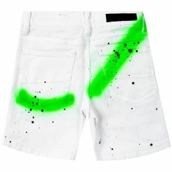 BOYS SHORTS KIDS BUCK DENIM SHORT-WHITE New Arrivals