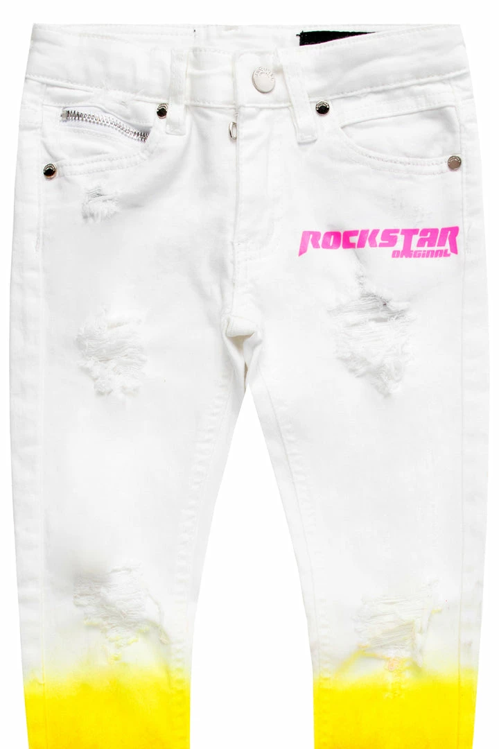 New ⭐ BOYS 👖 JEANS New Arrivals KIDS CHICO JEAN-PINK/YEL 💯 2 BOYS JEANS New Arrivals KIDS CHICO JEAN-PINK/YEL