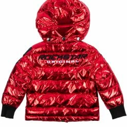 BOYS OUTERWEAR New Arrivals Kids Metallic Red Alasia Puffer Jacket