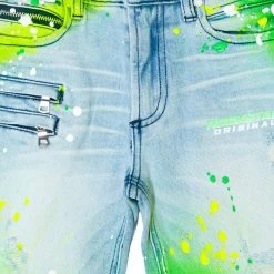 BOYS SHORTS KIDS SABLE PRINTED SHORT-YELLOW