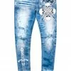 MENS JEANS Denim KILLIAN PRINTED JEAN-BLUE